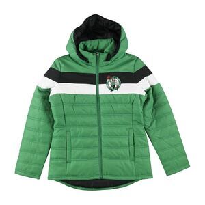 G-III Sports Womens Boston Celtics Puffer Jacket, Green, NWT